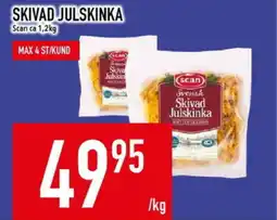 Matdax SCAN Skivad julskinka erbjuda