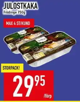Matdax FRÖDINGE Julostkaka erbjuda