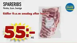 Din Mat Spareribs erbjuda