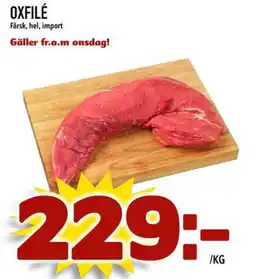 Din Mat Oxfilé erbjuda