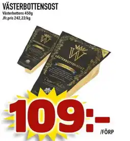 Din Mat VÄSTERBOTTENS Västerbottensost erbjuda