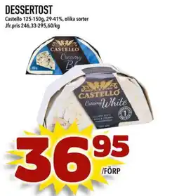 Din Mat CASTELLO Dessertost erbjuda