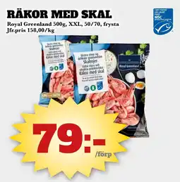 Bonum Matmarknad ROYAL GREENLAND Räkor med skal erbjuda