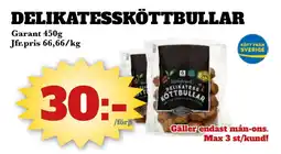Bonum Matmarknad GARANT Delikatessköttbullar erbjuda