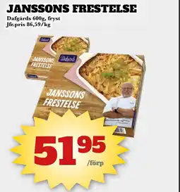 Bonum Matmarknad DAFGÅRDS Janssons frestelse erbjuda