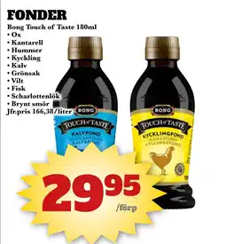 Bonum Matmarknad BONG TOUCH OF TASTE Fonder erbjuda