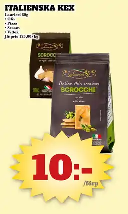Bonum Matmarknad LAURIERI Italienska kex erbjuda