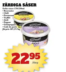 Bonum Matmarknad ERIKS SÅSER Färdiga såser erbjuda
