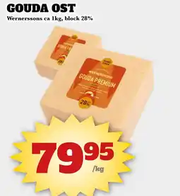 Bonum Matmarknad WERNERSSONS Gouda ost erbjuda