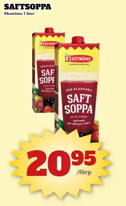 Bonum Matmarknad EKSTRÖMS Saftsoppa erbjuda
