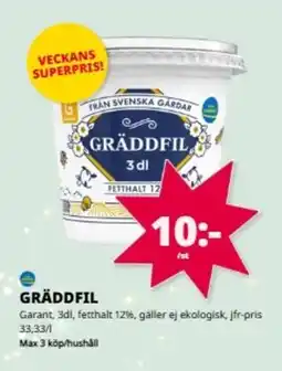 Tempo GARANT Gräddfil erbjuda