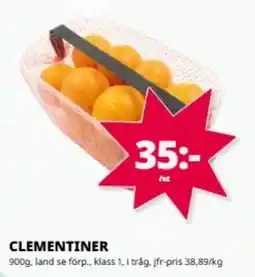 Tempo Clementiner erbjuda