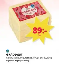 Tempo GARANT Gräddost erbjuda