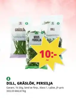 Tempo GARANT Dill, gräslök, persilja erbjuda