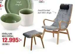 Mio FÅTÖLJ LIFE MED FOTPALL erbjuda