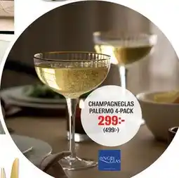 Mio CHAMPAGNEGLAS PALERMO 4-PACK erbjuda