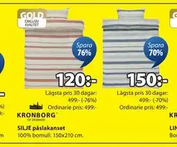 JYSK SILJE påslakanset erbjuda