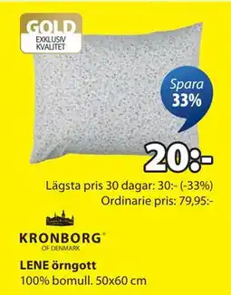 JYSK LENE örngott erbjuda