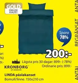 JYSK LINDA påslakanset erbjuda