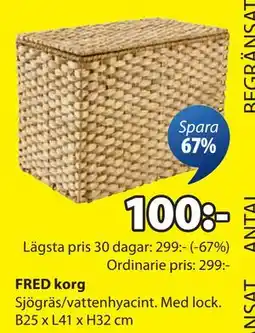 JYSK FRED korg erbjuda