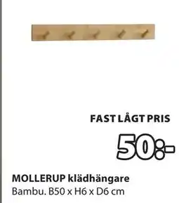 JYSK MOLLERUP klädhängare erbjuda