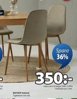 JYSK BISTRUP matstol erbjuda