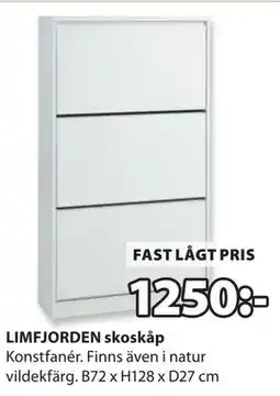 JYSK LIMFJORDEN skoskåp erbjuda
