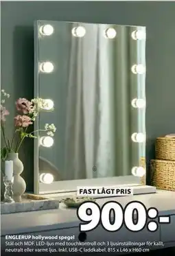 JYSK ENGLERUP hollywood spegel erbjuda