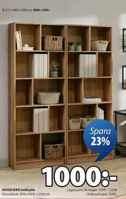 JYSK MOSBJERG bokhylla erbjuda