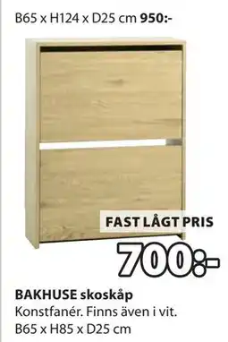JYSK BAKHUSE skoskåp erbjuda