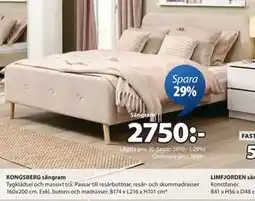 JYSK KONGSBERG sängram erbjuda
