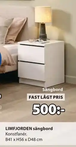 JYSK LIMFJORDEN sängbord erbjuda