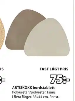 JYSK ARTISKOKK bordstablett erbjuda
