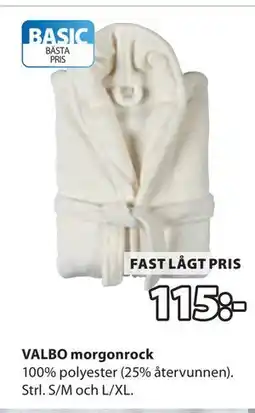 JYSK VALBO morgonrock erbjuda