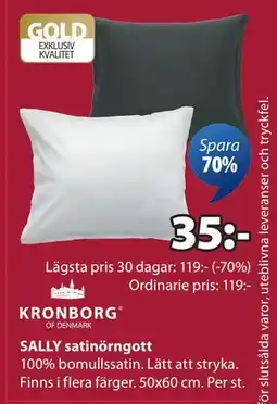 JYSK SALLY satinörngott erbjuda