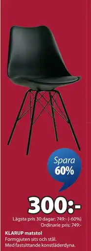 JYSK KLARUP matstol erbjuda