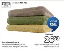 JYSK IDALA handduksserie erbjuda