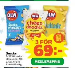 Stora Coop Snacks, Medlemspris erbjuda