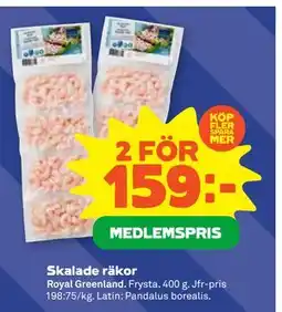 Stora Coop Skalade räkor, Medlemspris erbjuda