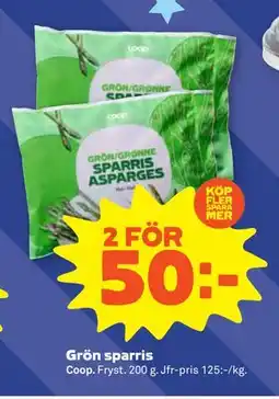 Stora Coop Grön sparris erbjuda