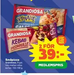 Stora Coop Småpizza, Medlemspris erbjuda