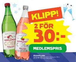 Stora Coop Alkoholfri cider, Medlemspris erbjuda