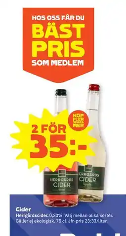 Stora Coop Cider erbjuda