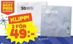 Stora Coop Servetter 20-pack erbjuda