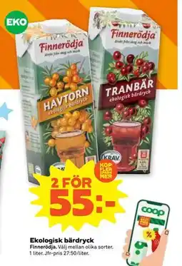 Stora Coop Ekologisk bärdryck erbjuda