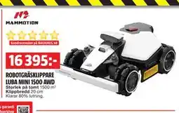 Bauhaus ROBOTGRÄSKLIPPARE LUBA MINI 1500 AWD erbjuda