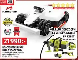 Bauhaus ROBOTGRÄSKLIPPARE LUBA 2 3000X AWD erbjuda