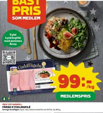 Guldfågeln Färsk kycklingfilé