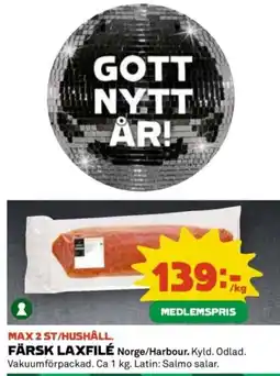 Coop Färsk laxfilé erbjuda
