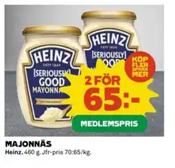 Coop HEINZ Majonnäs erbjuda
